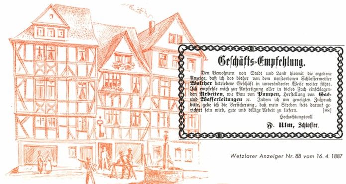Historische Ansicht der Schlosserei